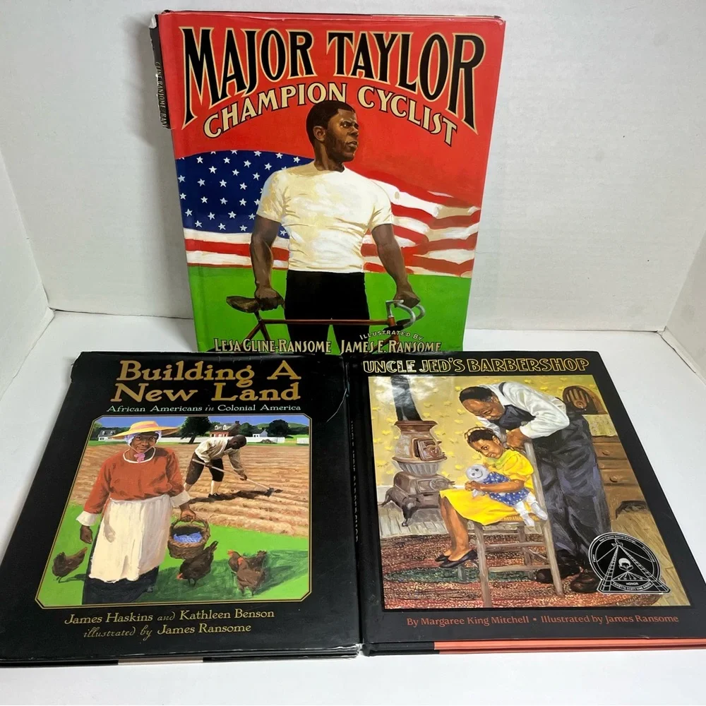 VINTAGE BOOK LOT (3) AFRICAN-AMERICAN BLACK HISTORY (GREAT CONDITION) YOUTH/TEEN